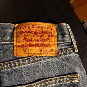 Men's Levi's 501 jeans 36 x 36